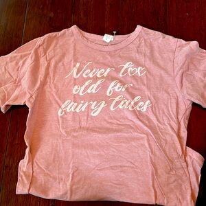 Five Below Pink Bed Shirt Large